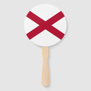 Alabama State Flag Hand Fan