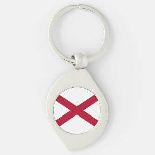 Alabama State Flag Key Ring