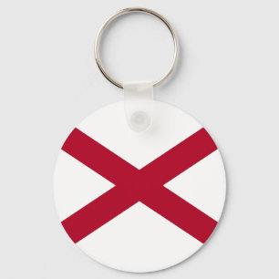 Alabama State Flag Key Ring