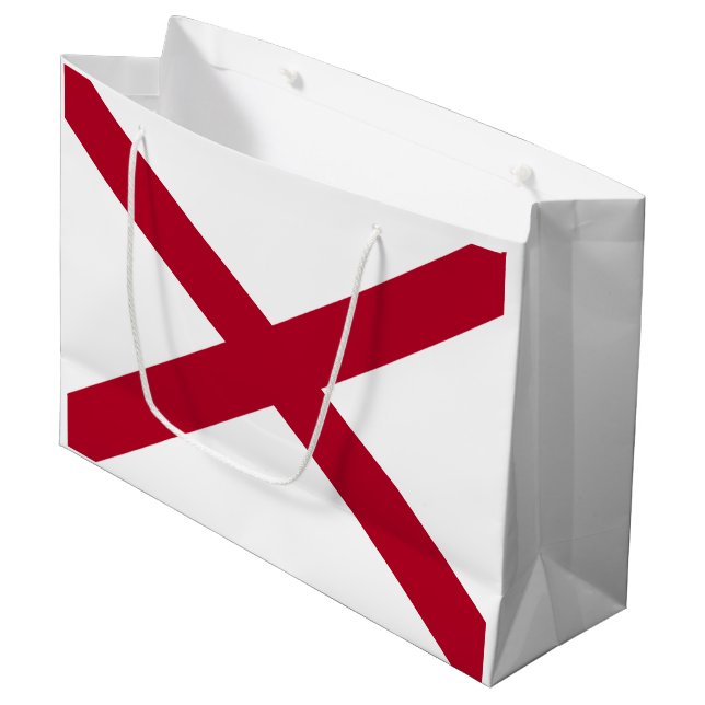 Alabama State Flag Large Gift Bag (Front Angled)