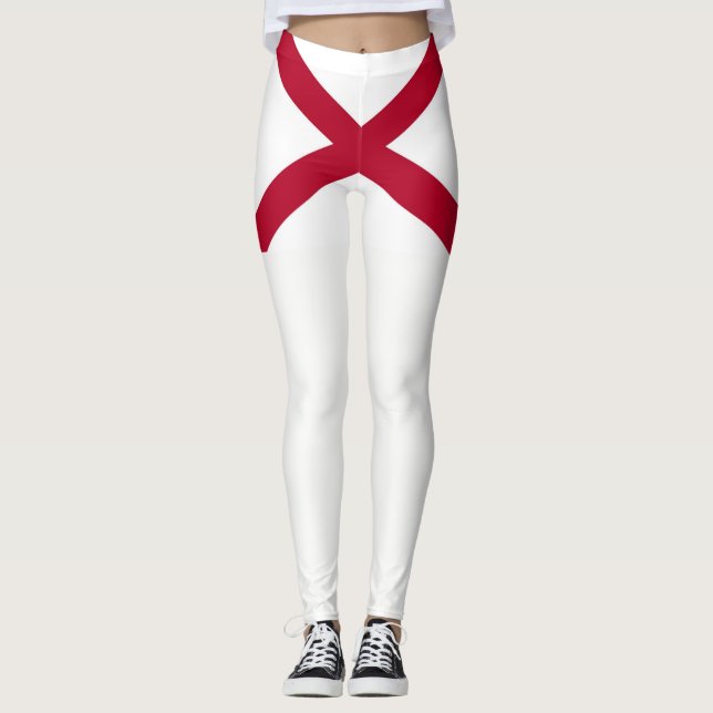 Alabama State flag Leggings (Front)