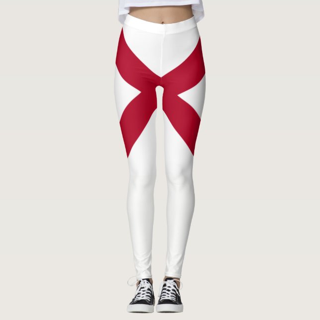 Alabama State flag Leggings (Front)