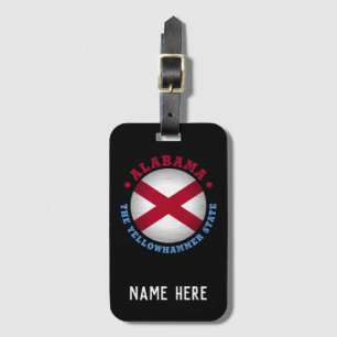 ALABAMA STATE FLAG LUGGAGE TAG