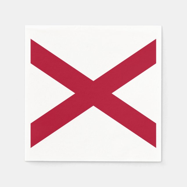Alabama State Flag Napkin (Front)