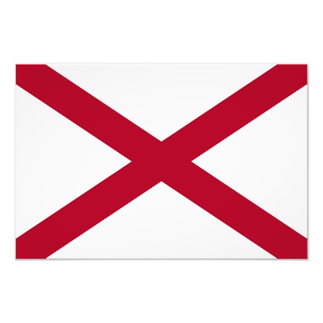 Alabama State Flag Photo Print (Front)