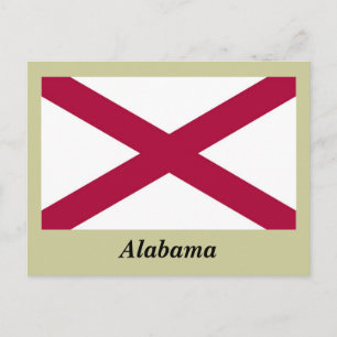 Alabama State Flag Postcard