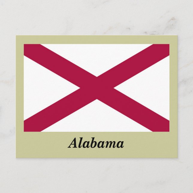 Alabama State Flag Postcard (Front)