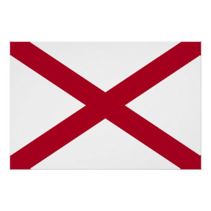 Alabama State Flag Poster