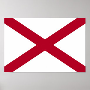 Alabama State Flag Poster