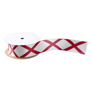 Alabama State Flag Satin Ribbon