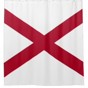 Alabama State Flag Shower Curtain