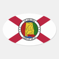 Alabama State Flag/ State seal superimposed