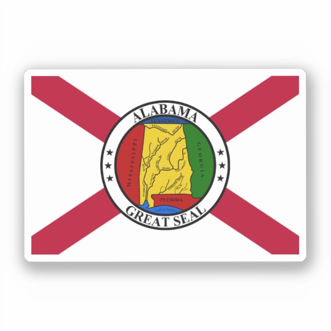 Alabama State Flag/ superimposed state seal (Front)