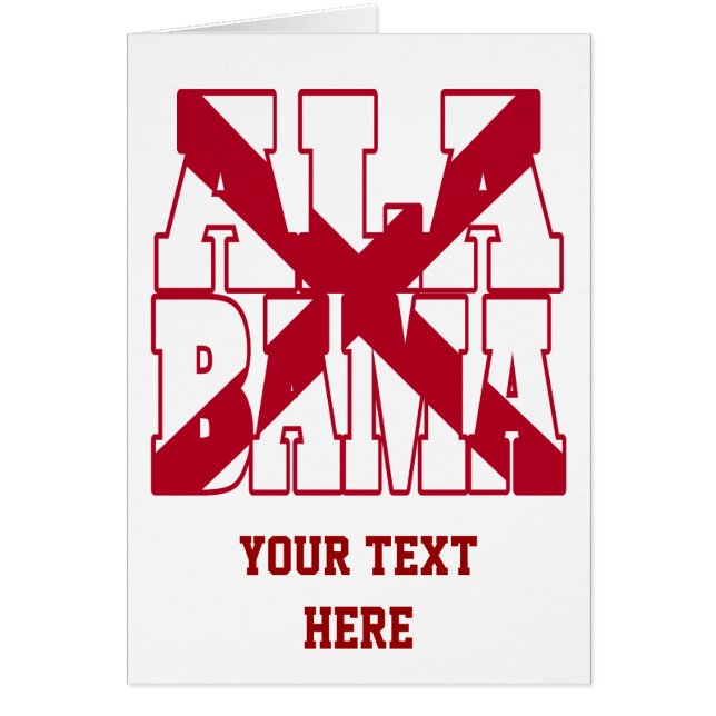 Alabama state flag text (Front)