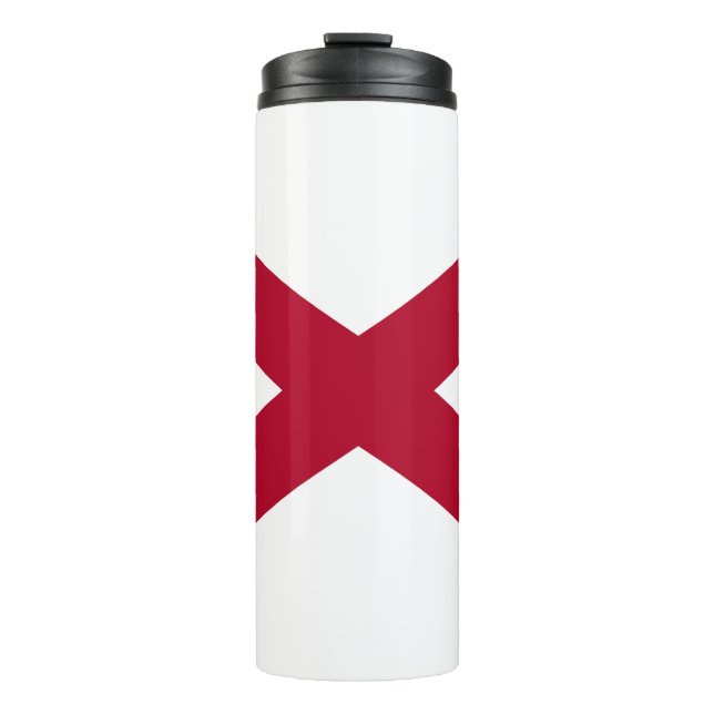 Alabama State Flag Thermal Tumbler (Front)