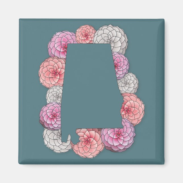 Alabama State Flower Magnet (Front)