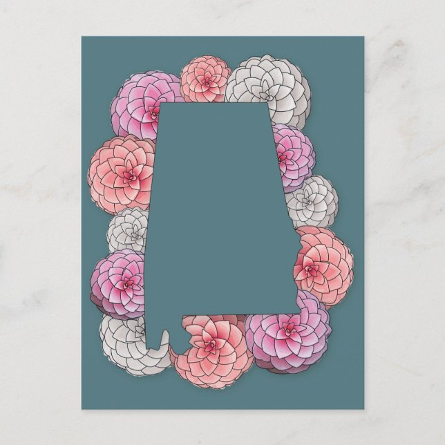 Alabama State Flower Postcard (Front)