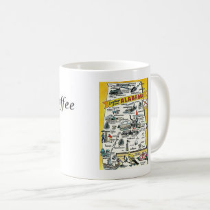 Alabama State Map Coffee Mug