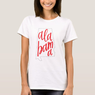 Alabama State Outline T-Shirt