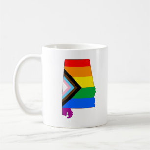 Alabama State Pride LGBTQ Progress Pride Coffee Mug