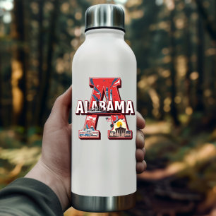 Alabama State Sticker   Landmarks & History Design