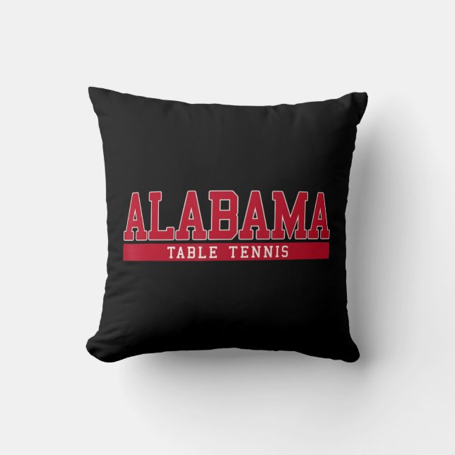 Alabama Table Tennis  Cushion (Front)