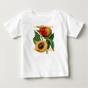 Alabama Territory Tree Fruit The Peach Baby T-Shirt