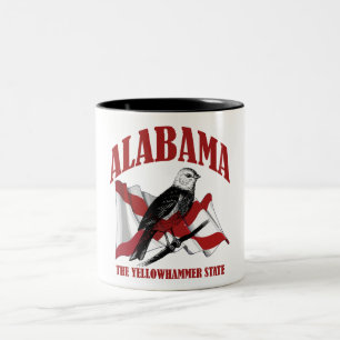 Alabama,The Yellowhammer State Two-Tone Coffee Mug