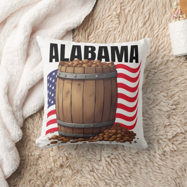 Alabama Throw Pillow (Blanket)
