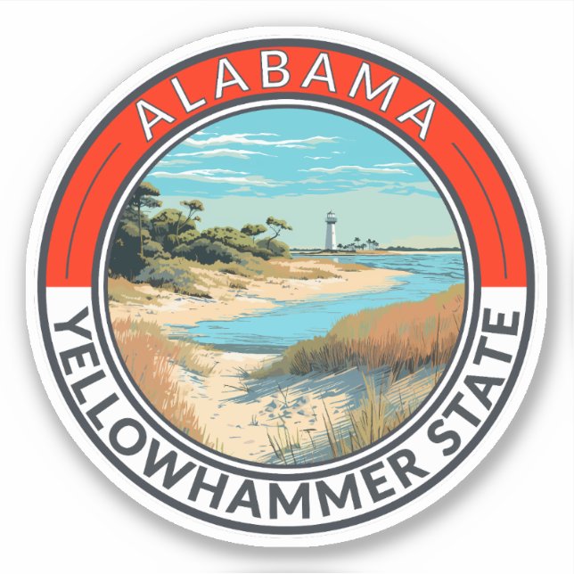 Alabama Travel Art Badge (Front)