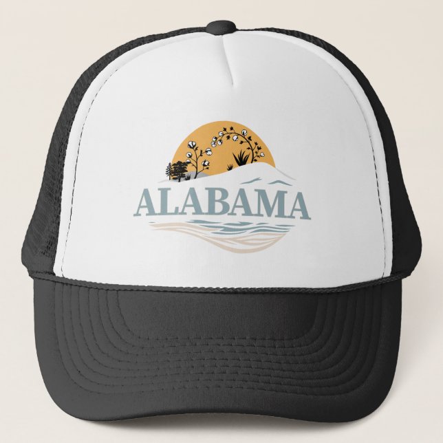 Alabama United States of America Trucker Hat (Front)
