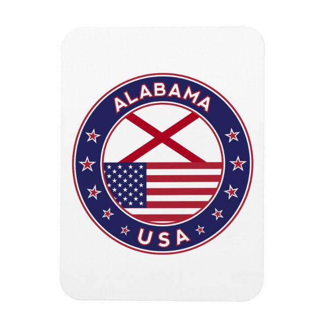 Alabama, USA States, Alabama Magnet (Vertical)