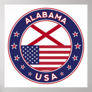 Alabama, USA States, Alabama Poster