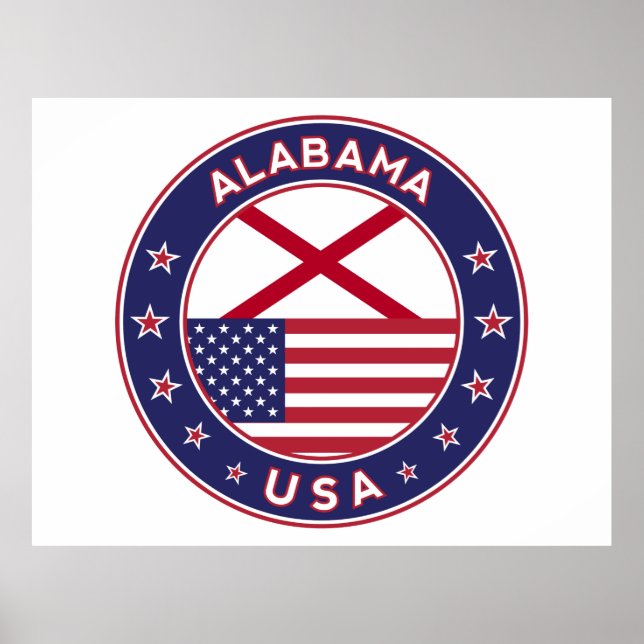 Alabama, USA States, Alabama Poster (Front)
