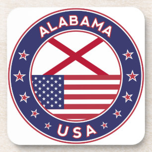 Alabama, USA States, Alabama t-shirt, Alabama Coaster
