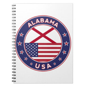 Alabama, USA States, Alabama t-shirt, Alabama Notebook