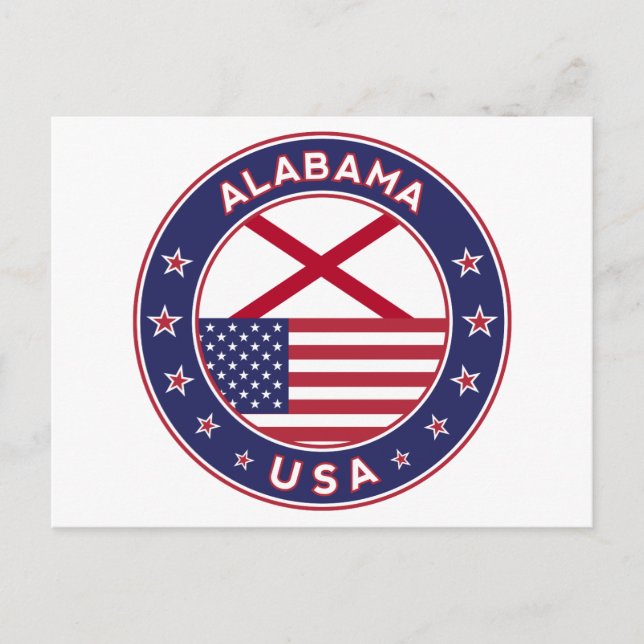 Alabama, USA States, Postcard (Front)