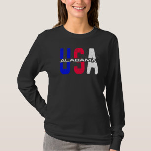 Alabama Usa Vintage Patriotic And Proud Us Citizen T-Shirt