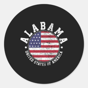 Alabama Vintage Classic Round Sticker
