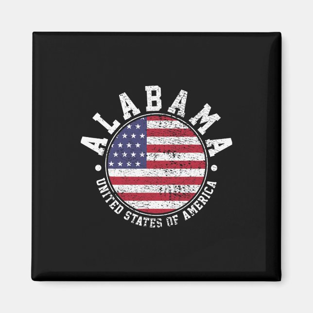 Alabama Vintage  Magnet (Front)