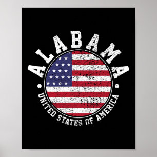 Alabama Vintage  Poster
