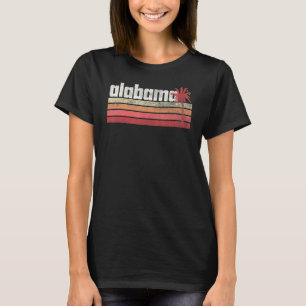 Alabama Vintage Retro 70s 80s 90s Beach Palm Tre T-Shirt