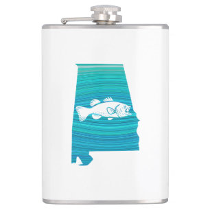 Alabama Wave Fishing Hip Flask