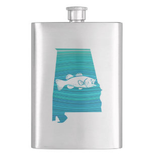 Alabama Wave Fishing Hip Flask