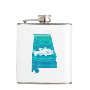 Alabama Wave Fishing Hip Flask