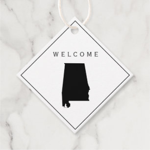Alabama Welcome Bag Gift Tags for Wedding Weekend