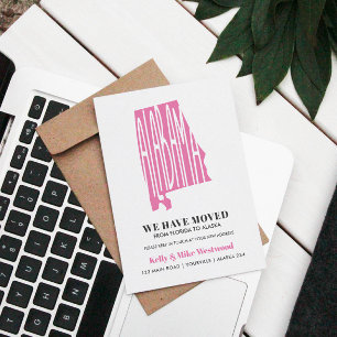 ALABAMA We've moved New address New Home   Postcard