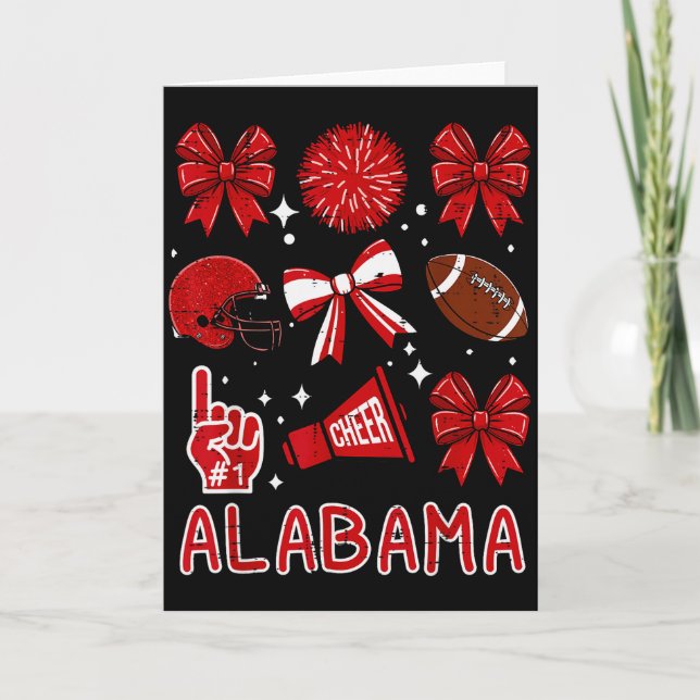 Alabama Women Kids Boys Girls Youth Teen Men  Card (Front)