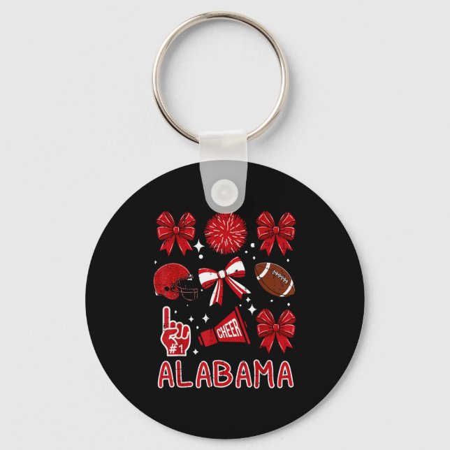 Alabama Women Kids Boys Girls Youth Teen Men  Key Ring (Front)