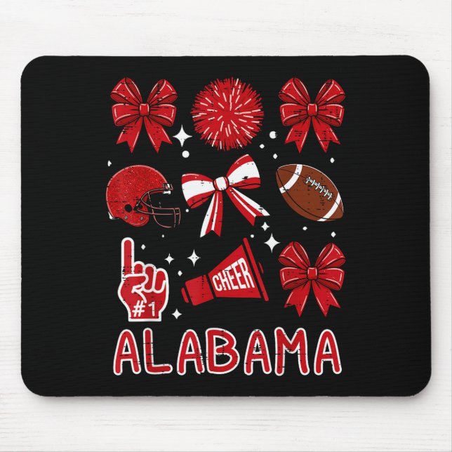 Alabama Women Kids Boys Girls Youth Teen Men  Mouse Mat (Front)